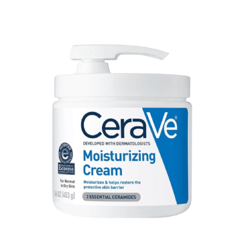Cerave Moisturizing Cream 453gm for normal to dry skin (with pump)
