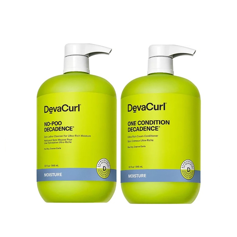 Devacurl No-Poo Decadence and One Condition Decadence Liter Duo LITER