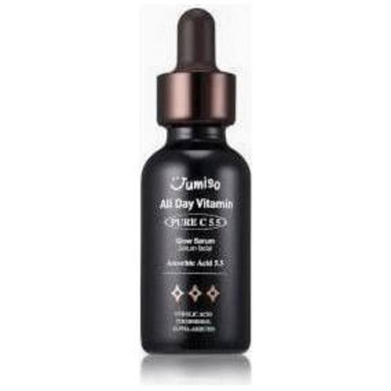 Jumiso All Day Vitamin Pure C 5.5 Glow Serum  30ml | Brightening Serum with Pure Vitamin C & Alpha-Arbutin for Dark Spots & Radiance