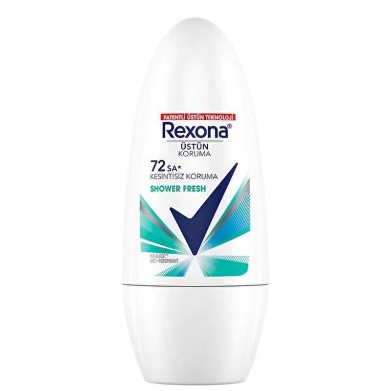 Rexona Shower Fresh Deodorant Roll On – 72 Hour Protection, Antiperspirant for Active Lifestyle
