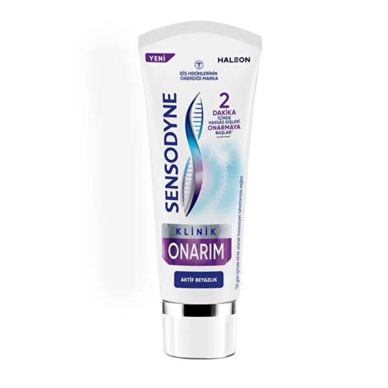 Sensodyne Clinical Repair Active Whitening Toothpaste: Repairs Sensitive Teeth, Whitens, & Relieves Sensitivity – Advanced Novamin Formula