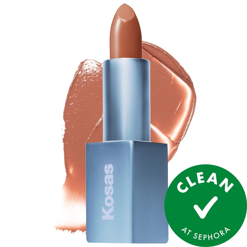 Weightless Lip Color: Nourishing Satin Lipstick with Mango, Cocoa & Rosehip – Hydrating, Smooth & Cruelty-Free