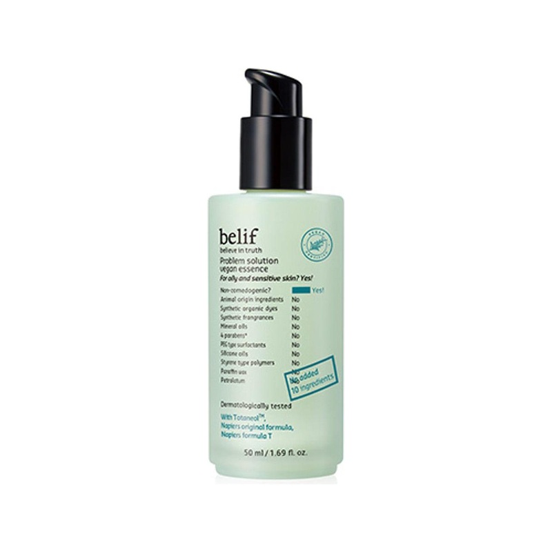 belif Problem Solution Vegan Essence  50ml | Acne-Prone Skin Balancing & Hydration