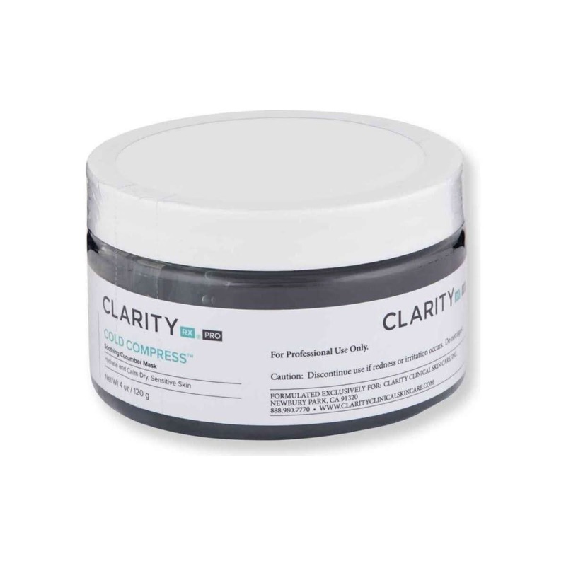 ClarityRx Cold Compress Soothing Cucumber Mask  120ml | Hydrating & Calming Gel Mask