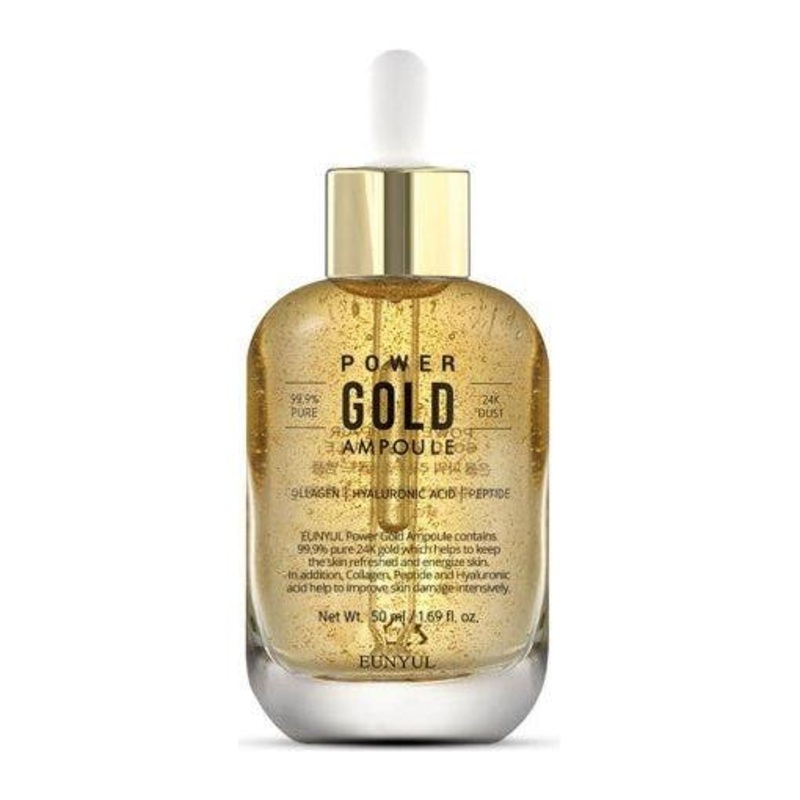 EUNYUL Power Gold Ampoule  50ml | Rejuvenating Gold-Infused Ampoule for Radiant, Youthful Skin