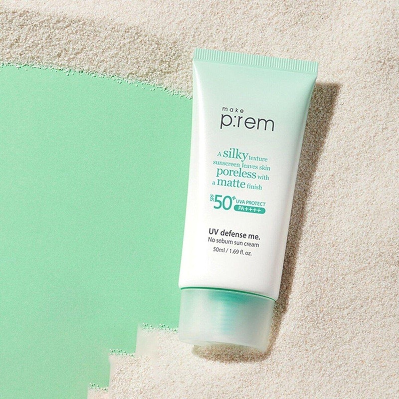 make p:rem UV Defense Me. No Sebum Sun Cream SPF50+ PA++++ – 50ml | Brightening & Sebum Control
