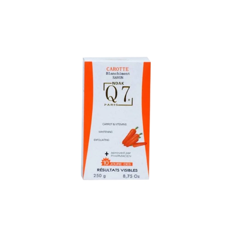 Q7 Carrot And Vitamins Whitening Exfoliating BarSoap