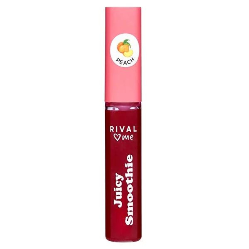 Rival Loves Me Vegan Lip Gloss Jucy Smoothie No.02 Peach – Fruity Flavor, Natural Ingredients, 8.5 ml