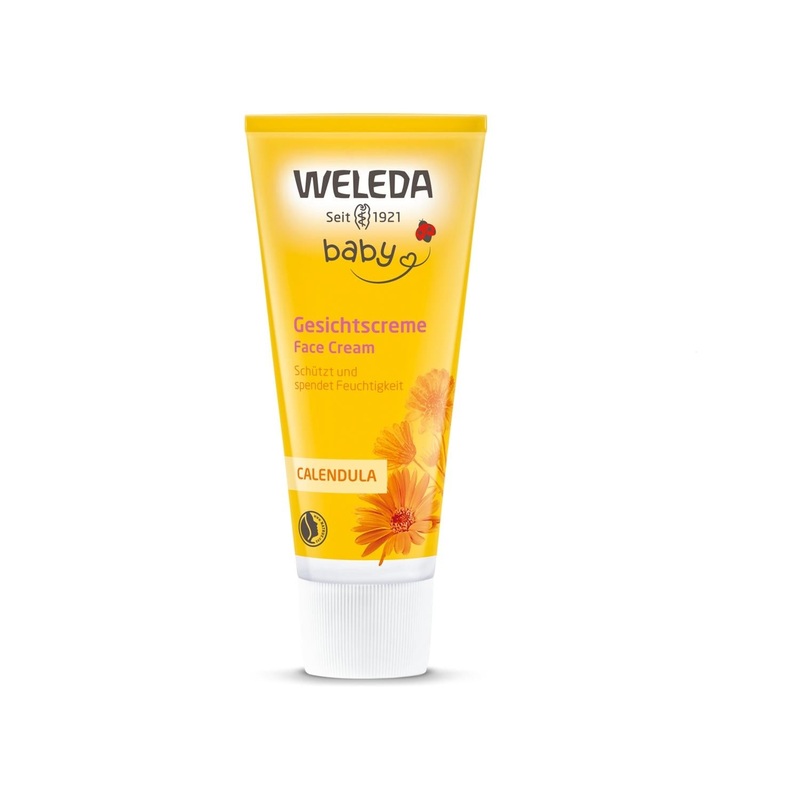 Weleda Baby Calendula Face Cream – Natural, Gentle Moisturizer for Sensitive Baby Skin, 1.69 fl oz