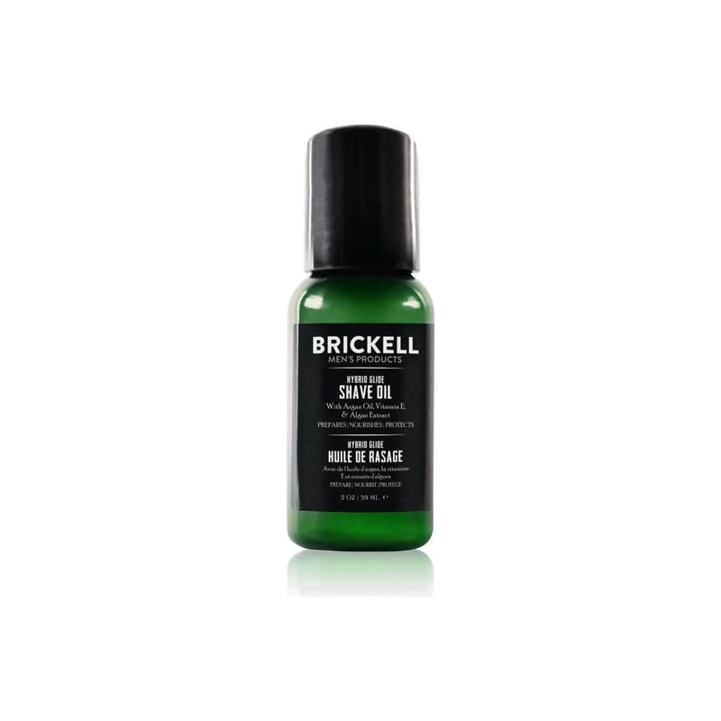 Brickell Hybrid Glide Shave Oil  59ml | Pre-Shave Protection & Ultra-Smooth Shaving