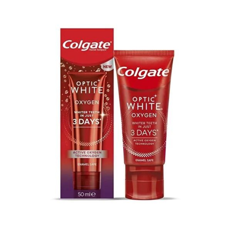 Colgate Optic White Oxygen Aktif Oksijen Teknolojisi Beyazlatc Di_ Macunu – Whitening Toothpaste with Active Oxygen Technology