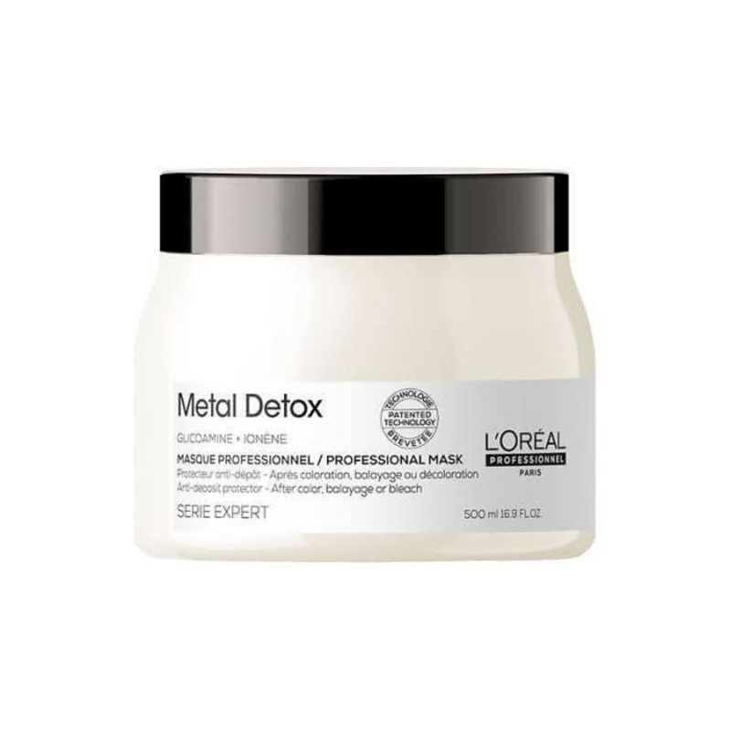 LOral Professionnel Serie Expert METAL DETOX Masque – 500ml | Anti-Deposit Hair Protector