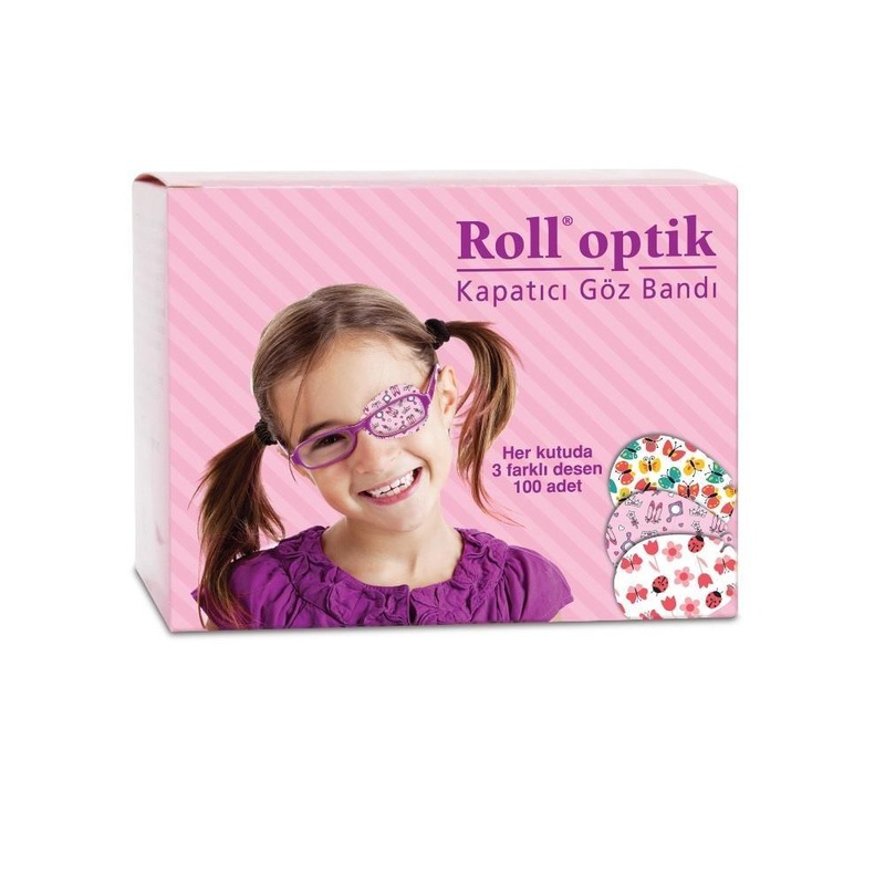 Roll Optik Eye Patch for Children – 100 Pieces, Amblyopia Treatment, Hypoallergenic Adhesive