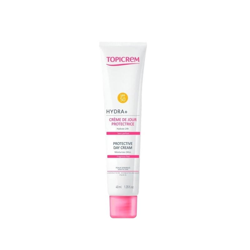 Topicrem Hydra+ SPF50 Day Cream: Hydrating Facial Moisturizer & Daily Sunscreen – Ultimate Skin Protection