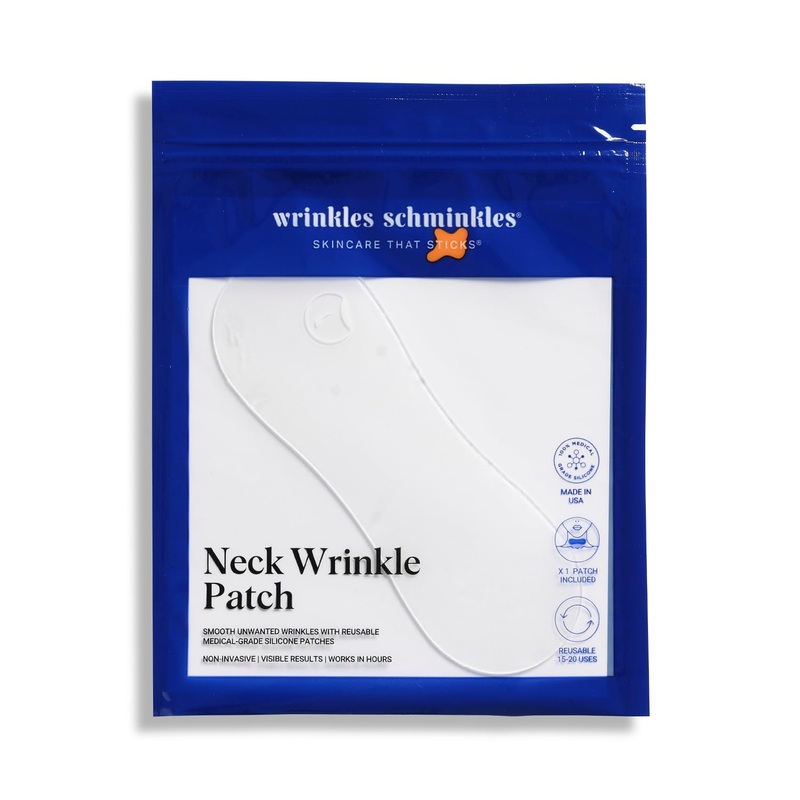 Wrinkles Schminkles Neck Wrinkle Patch  1 Pack | Reusable Medical Grade Silicone for Neck Lines & Tech Neck