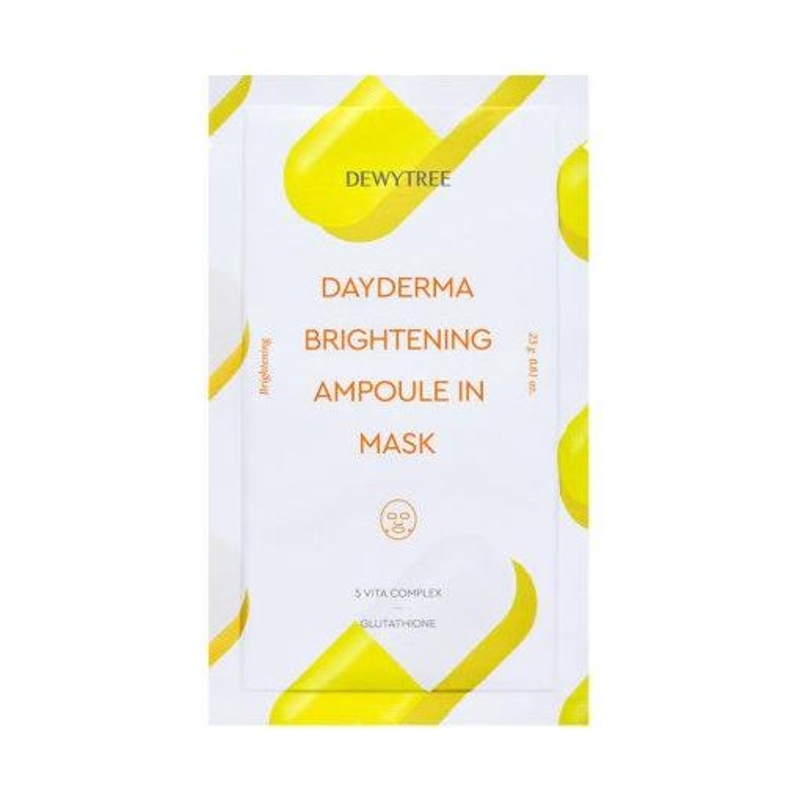 DEWYTREE DAYDERMA Brightening Ampoule In Mask  23g x 10 Count | Daily Radiance Boost