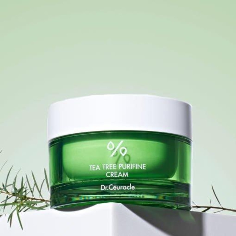 Dr.Ceuracle Tea Tree Purifine Cream  50g | Lightweight Moisturiser for Acne-Prone, Sensitive Skin