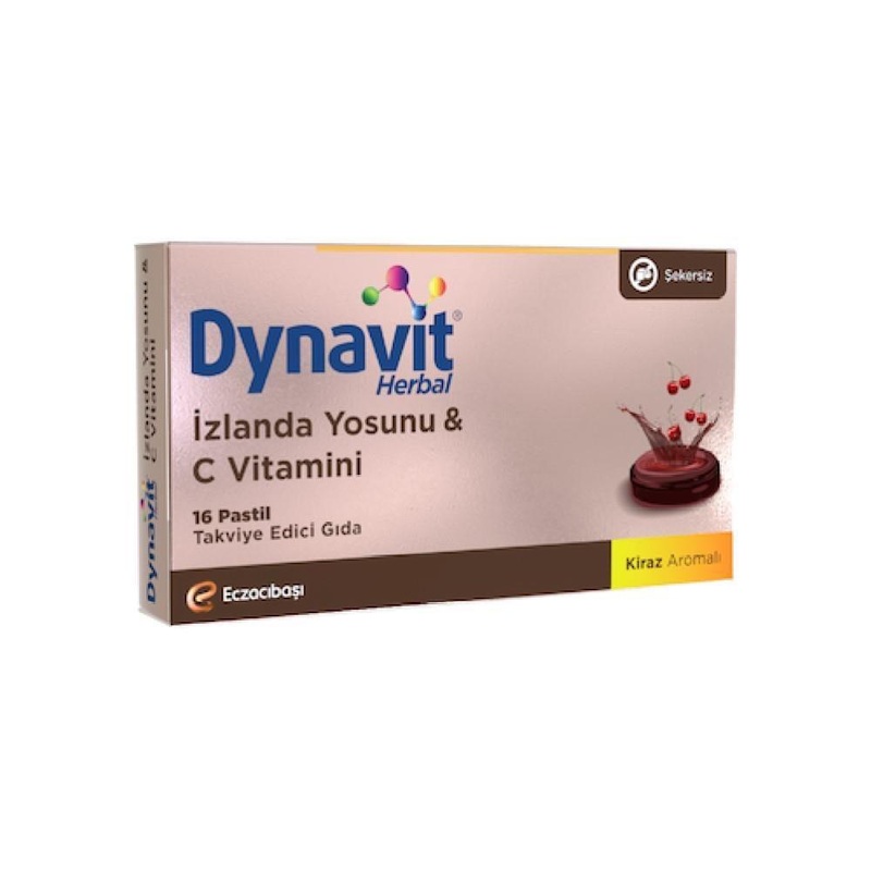 Dynavit Herbal Pastilles with Vitamin C & Icelandic Moss – Natural Throat Soothing & Immune Support