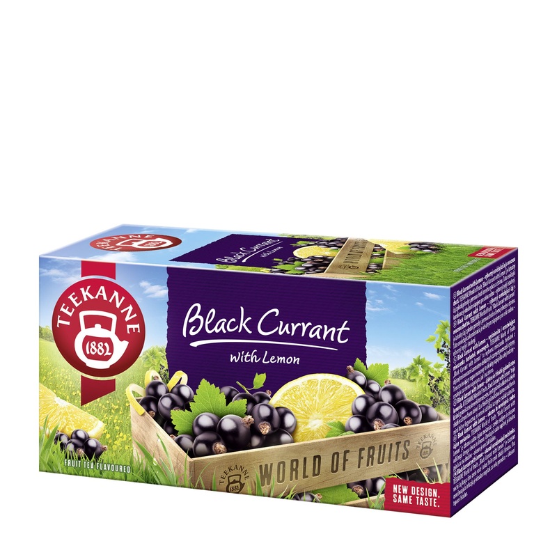 Teekanne Blackcurrant with Lemon fruit tea, 20 Count