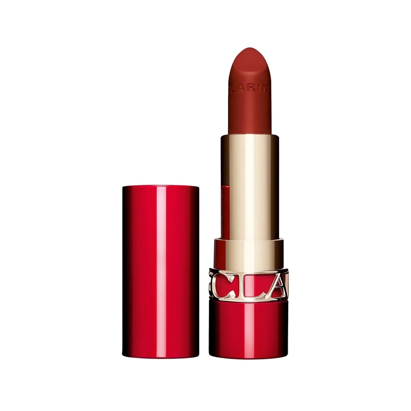 Clarins Joli Rouge 771V Lipstick: Intense Red, Long-Lasting, Moisturizing, High-Quality Color