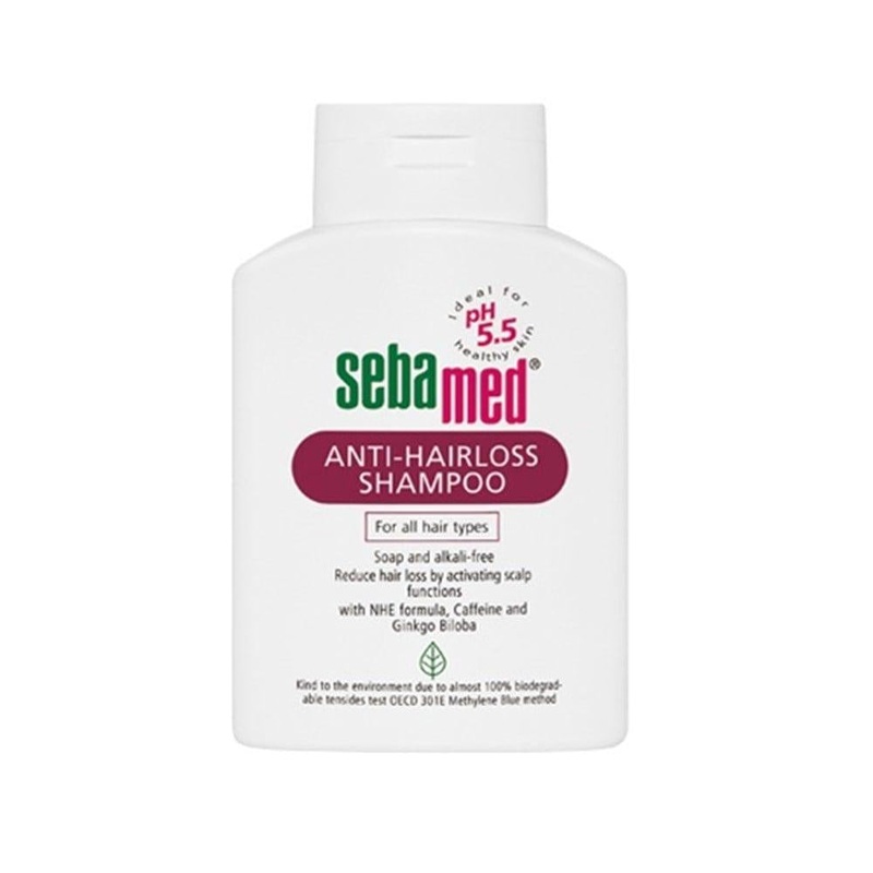 Sebamed Anti-Hairloss Shampoo 400ml – pH 5.5, Caffeine & Ginkgo Biloba for Hair Loss Treatment
