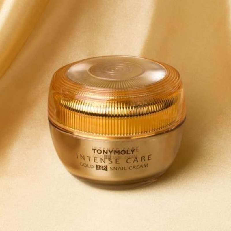 TONYMOLY Intense Care Gold 24K Snail Cream – 45ml | Hydration, Repair & Anti-Aging