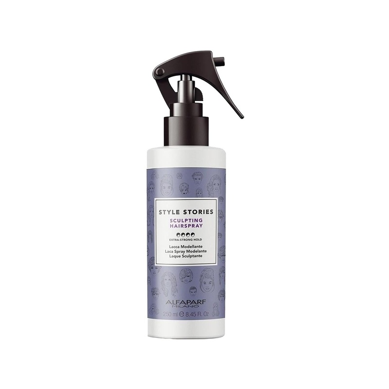 Alfaparf Milano Style Stories: Extra Strong Hold Sculpting Hair Spray – Non-Aerosol, Professional Styling, All-Day Control