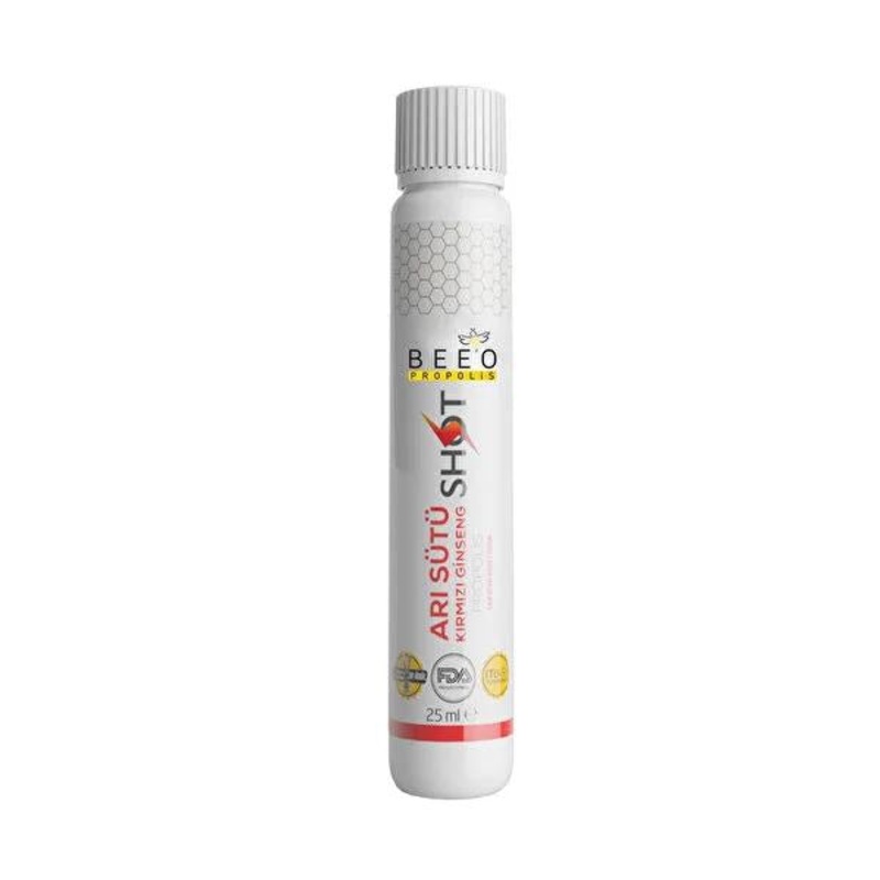 Beeo Propolis Royal Jelly Red Ginseng Shot: Natural Energy & Immunity Support – Honey Sweetened, Convenient Daily Supplement