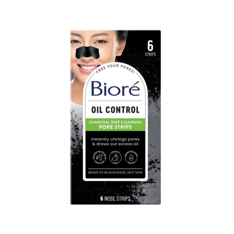 Biore Oil Control Charcoal Deep Cleansing Pore Strips 6 Strips – AU