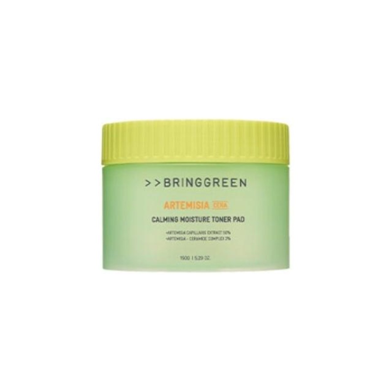 BRINGGREEN Artemisia Calming Moisture Toner Pad – 90 Pads | Fast-Acting Hydration & Soothing