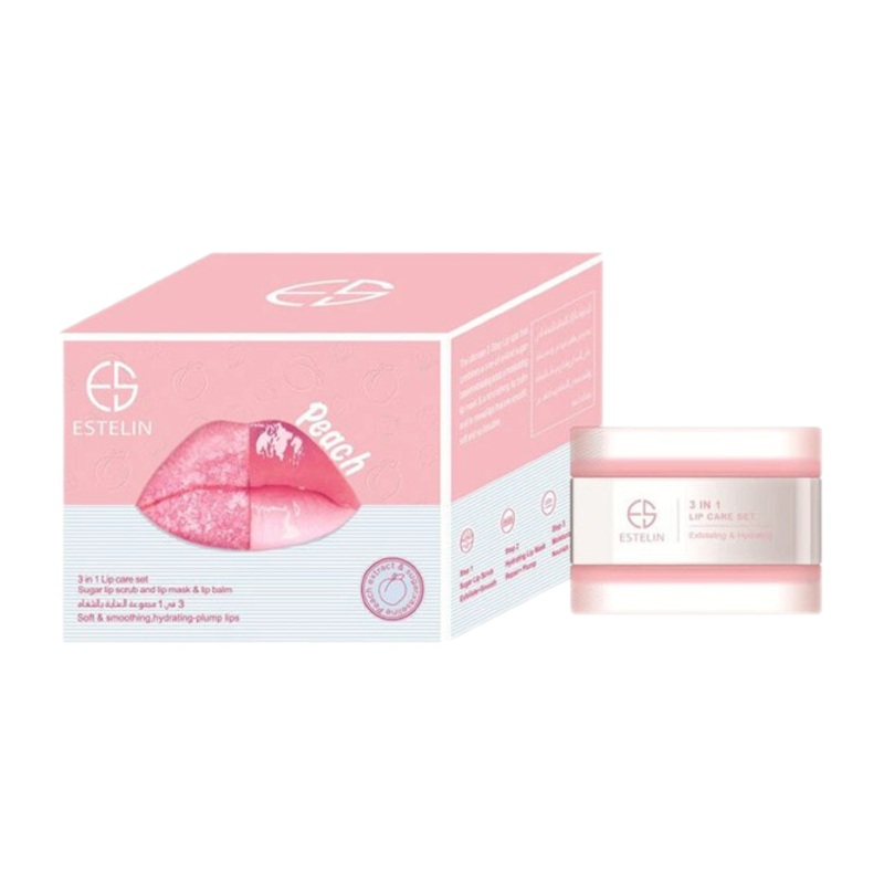 Estelin Peach Lip Care 3 In 1