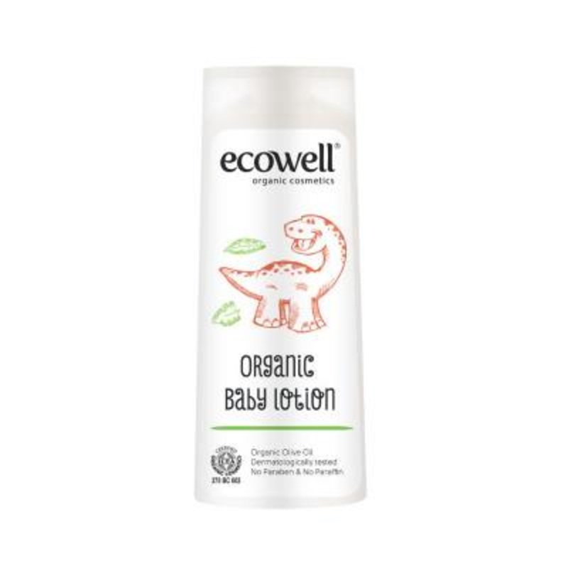 Ecowell Organic Baby Body Lotion – Natural Moisturizer for Sensitive Skin, Chemical-Free, 10.14 fl oz