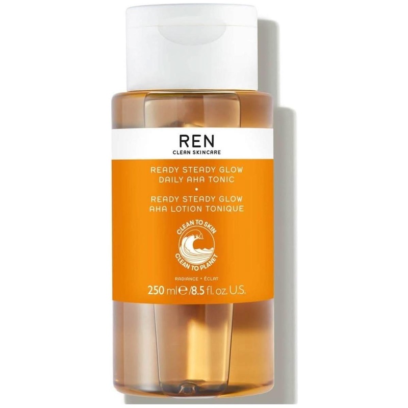 REN Ready Steady Glow Daily AHA Tonic  250ml | Brightening Toner for Radiant, Smooth Skin