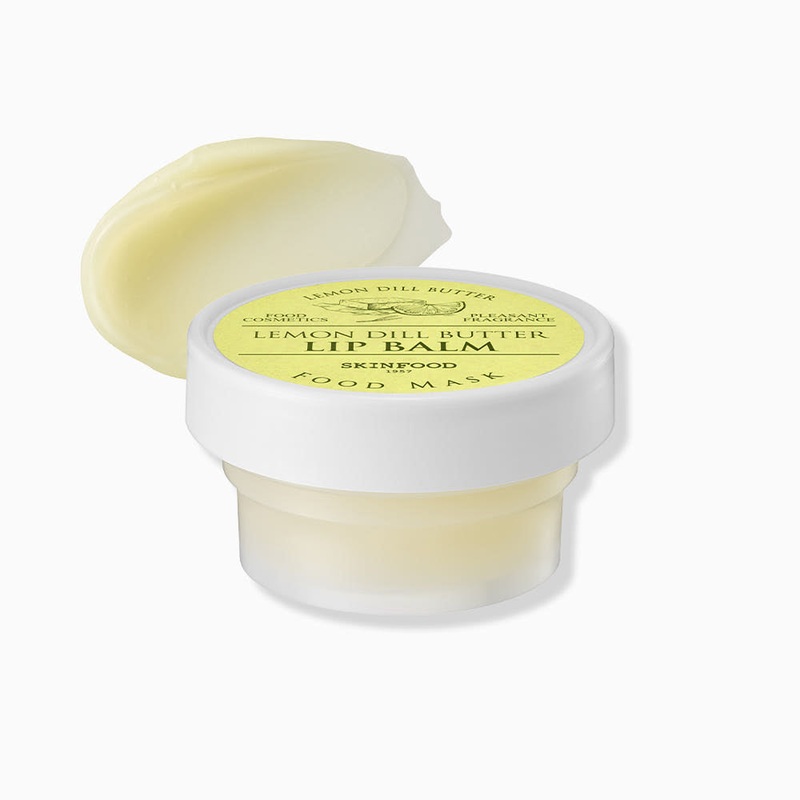 SKINFOOD Lemon Dill Butter Food Mask Lip Balm  21ml | Brightening & Nourishing Lip Care for Dry Lips