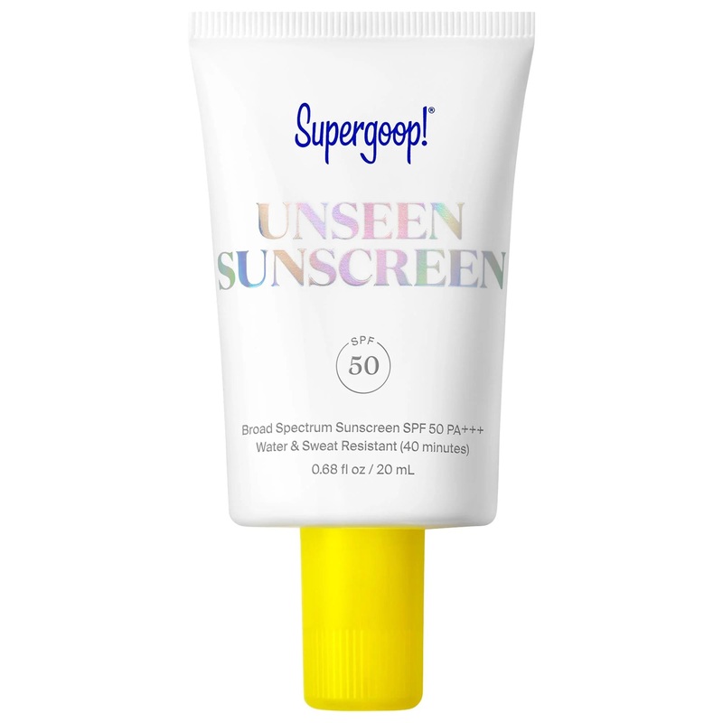 Supergoop. Unseen Sunscreen SPF 50: Invisible, Weightless Sunscreen & Makeup Primer for Face – Broad Spectrum Protection, Vegan & Cruelty-Free