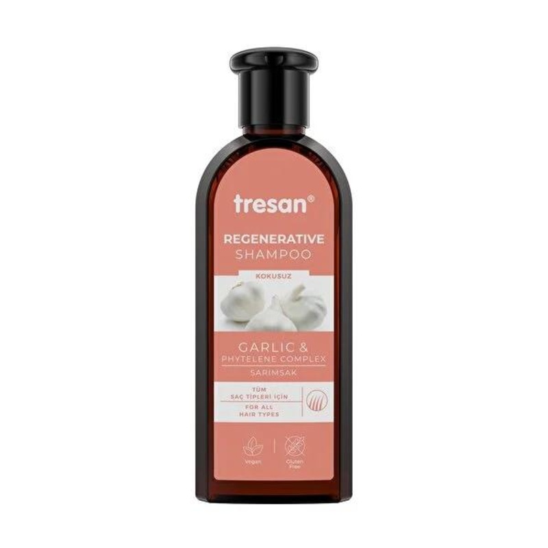 Tresan Garlic Shampoo 10.14 fl oz – Natural Hair Care for Damaged Hair