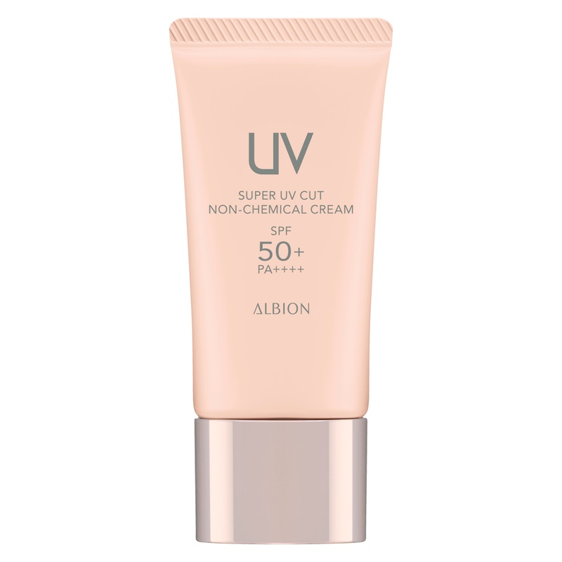 Albion Super UV Cut Mineral Sunscreen & Makeup Base SPF50+  40g | High-Protection, Lightweight Formula