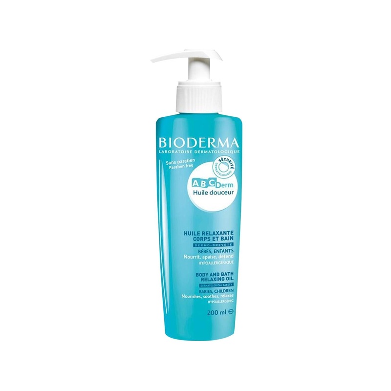 Bioderma ABCDerm Relaxing Massage Oil 200ml – Soothing Skincare for Sensitive Skin