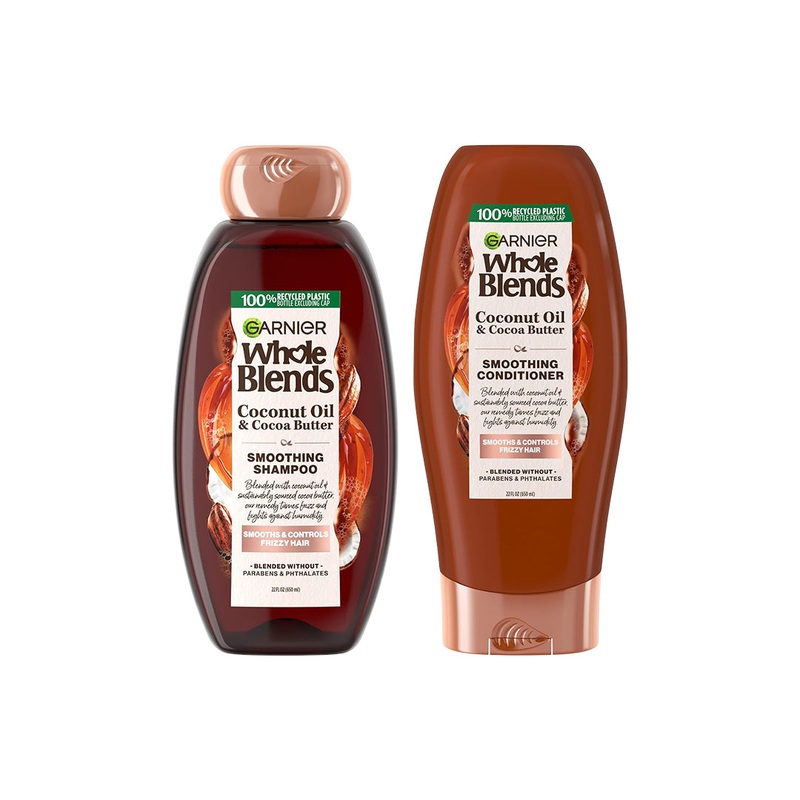 Garnier Whole Blends Coconut Oil & Cocoa Butter Scent Smoothing Shampoo & Conditioner 370ml