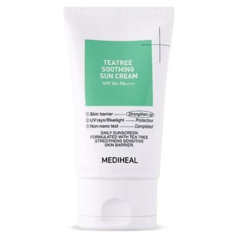 MEDIHEAL Tea Tree Soothing Sun Cream  50ml | SPF 50+ PA++++ UV Protection & Calming Care