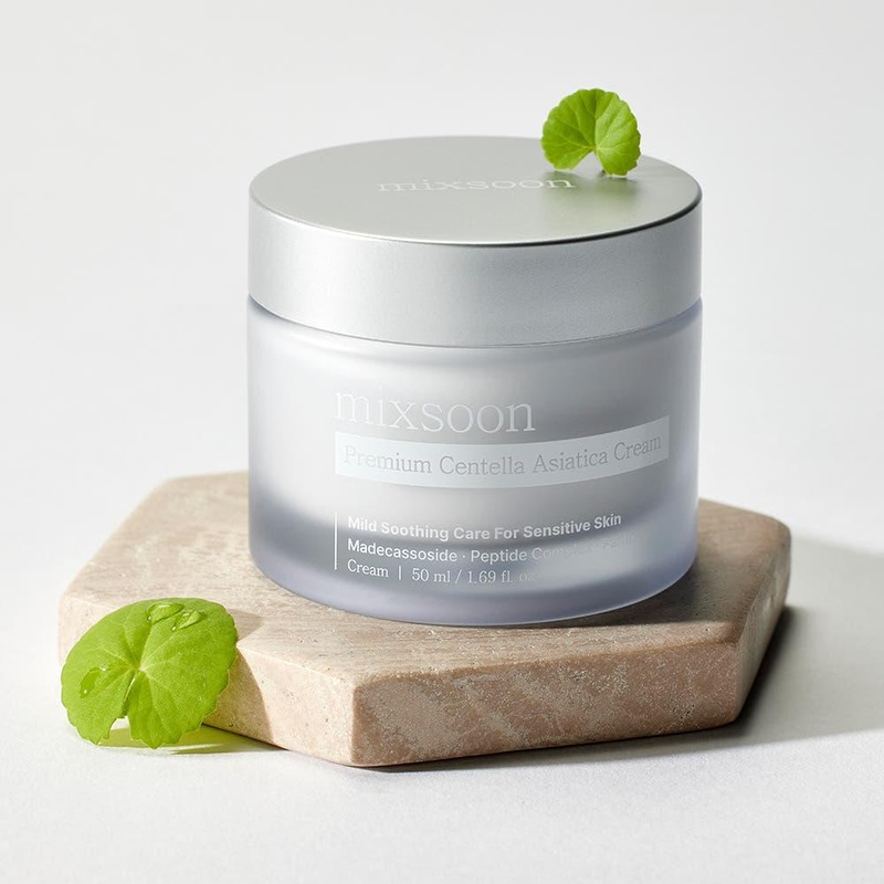 Mixsoon Premium Centella Asiatica Cream  50ml | Soothing & Ultra-Hydrating Moisturiser