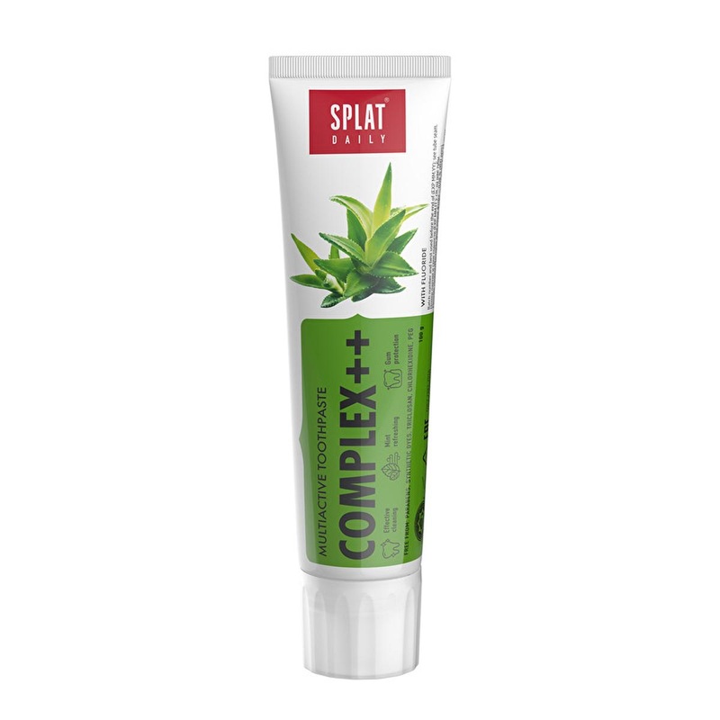 Splat Daily Complex++ Toothpaste: Aloe Vera & Calcium for Gum Health, Cavity Protection, and Fresh Breath (2.6 fl oz)