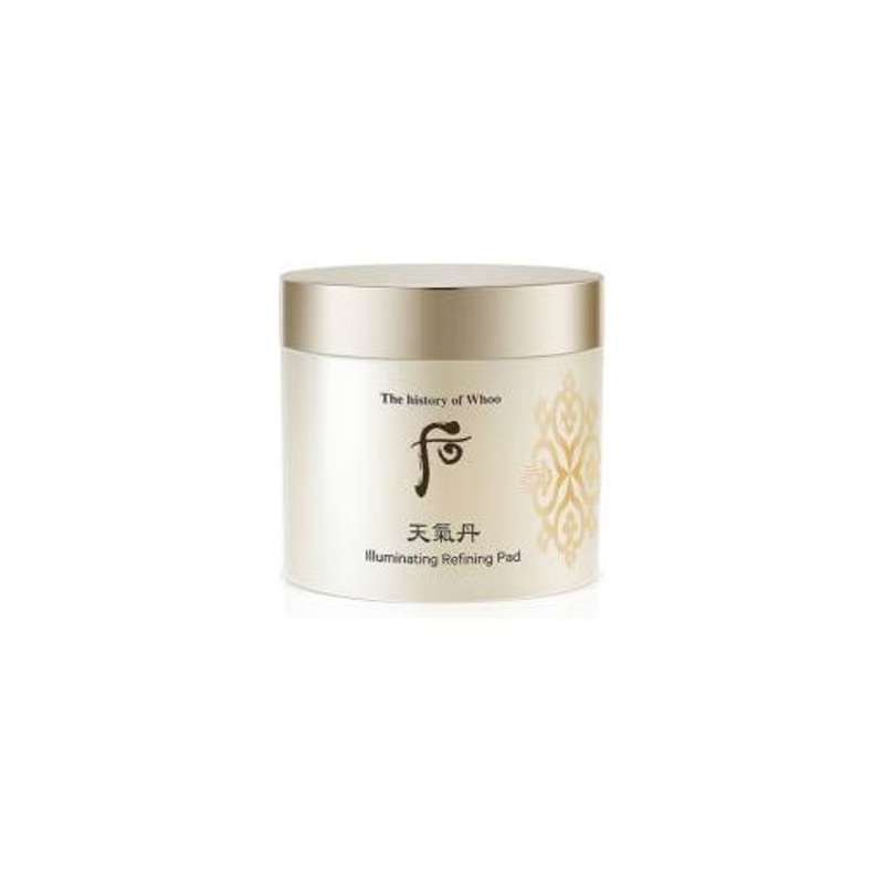THE WHOO Cheongidan Illuminating Refining Pad  160ml/60pcs | Hydrate, Brighten & Refine Skin