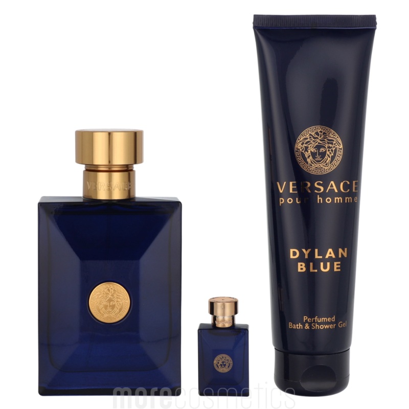 Versace Dylan Blue Giftset Edt Spray 100ml/Bath & Shower Gel 150ml/Edt 5ml
