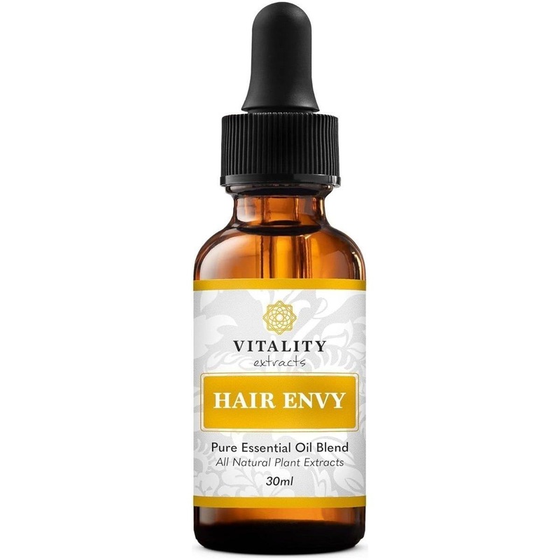 Vitality Hair Envy Natural Hair Growth Serum  100% Pure Essential Oils & 15 Plant Extracts – 30ml