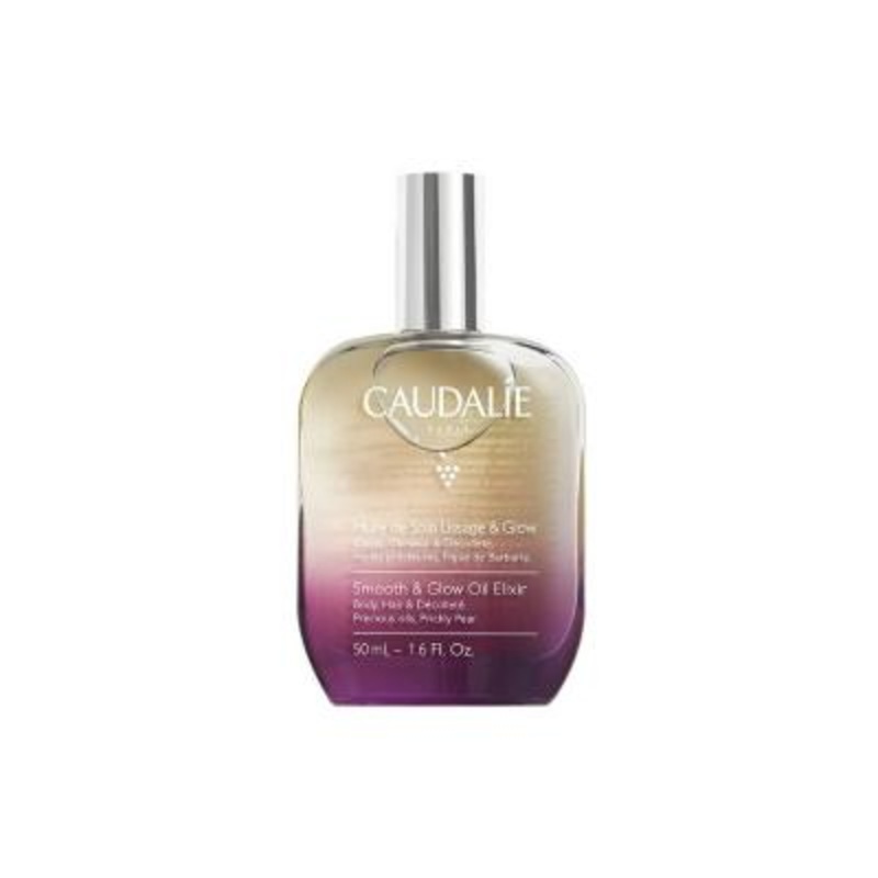 Caudalie Radiance Smoothing Elixir: Nourishing Body and Hair Oil with Argan & Grape Seed – Vegan, Non-Greasy, Natural Oils