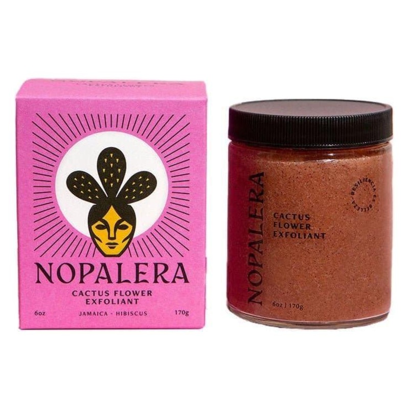 Nopalera Cactus Flower Exfoliant, Hibiscus  170g | 3-in-1 Nourishing Sugar Scrub for Radiant Skin 6 oz | 170 g