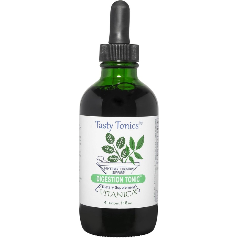 Vitanica Digestion Tonic  120ml | Natural Liquid Support for Gas, Bloating & Indigestion Relief Digestion Tonic Pro Logo