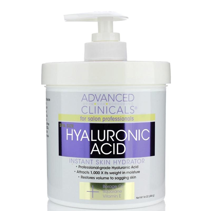 ADVANCED CLINICALS Hyaluronic Acid Cream 16 oz(1 lb)