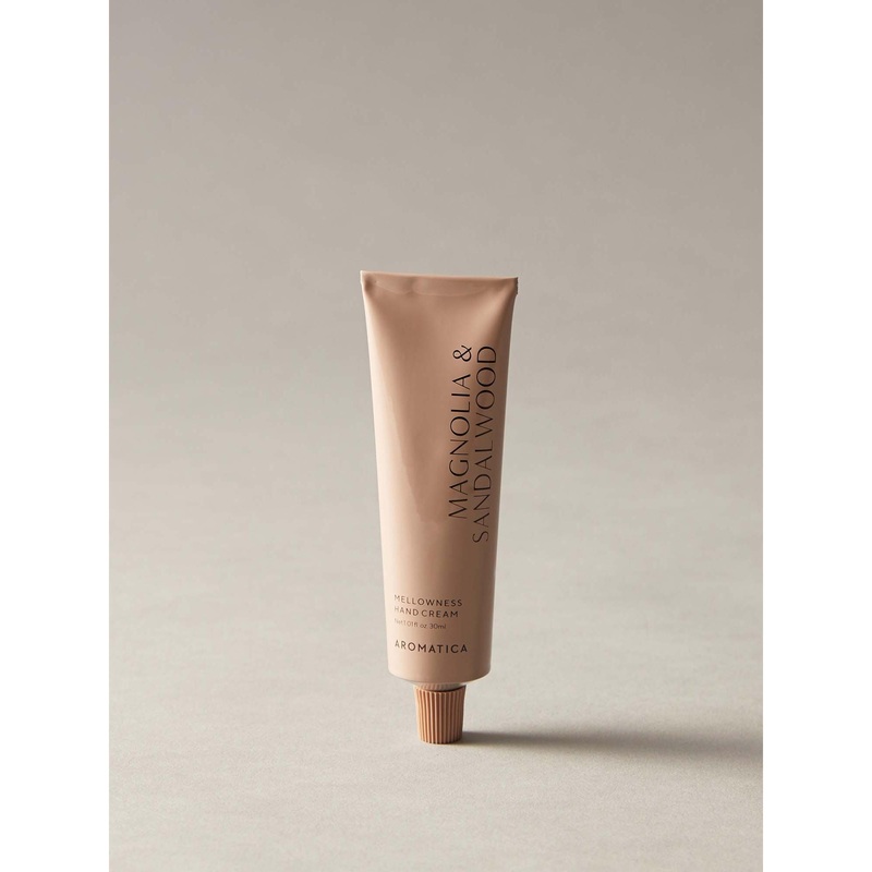 AROMATICA Mellowness Hand Cream Magnolia & Sandalwood  30ml | Deep Moisture & Elegant Scent for Smooth, Soft Hands